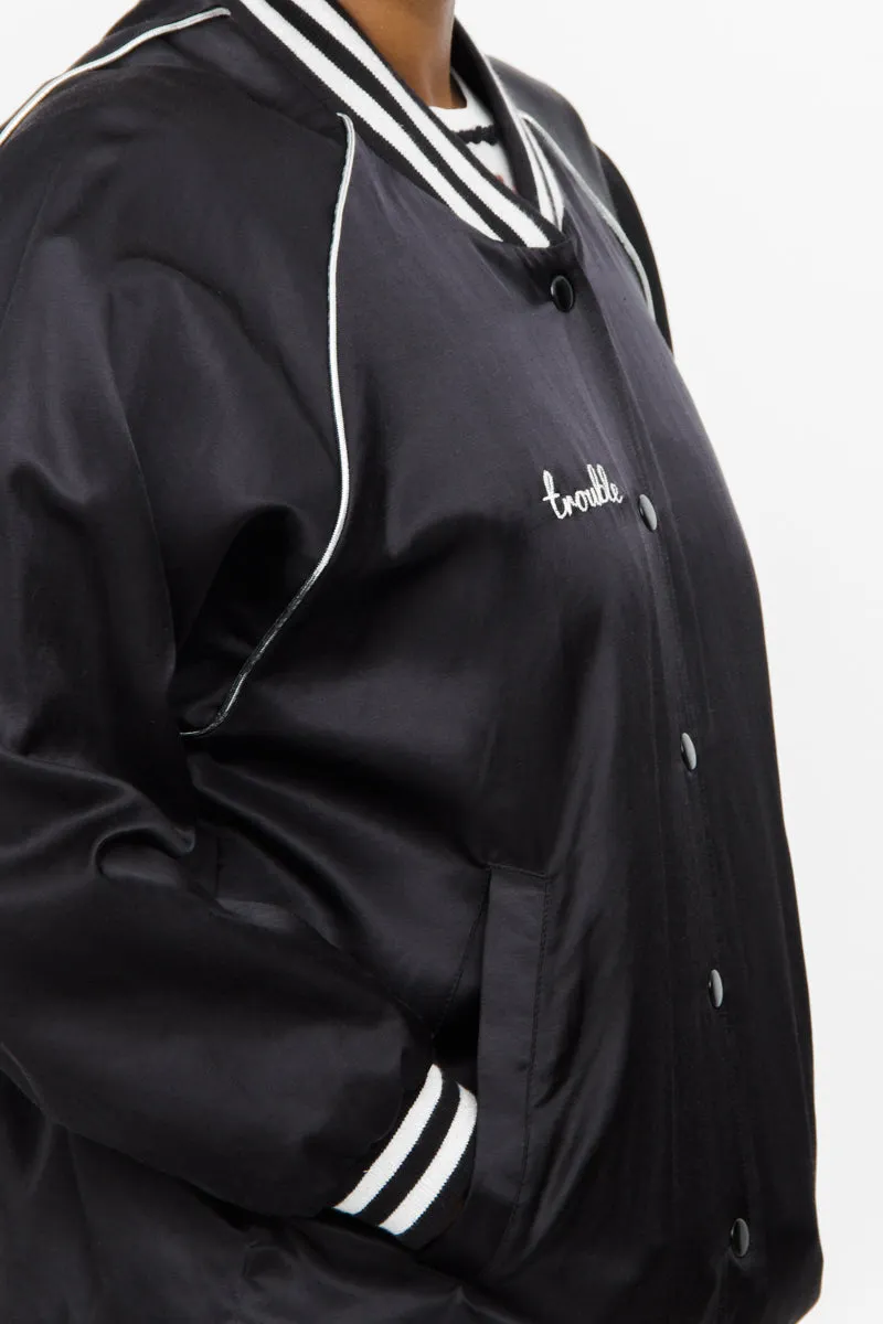 TROUBLE VARSITY JACKET