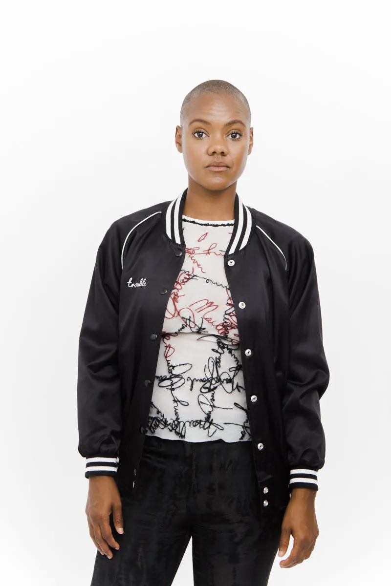 TROUBLE VARSITY JACKET