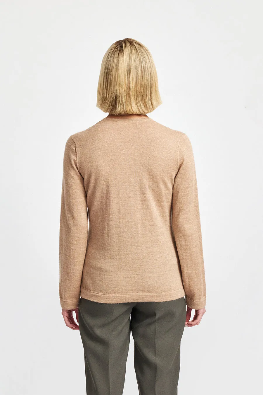Whatever V Sweater Baby Alpaca Color Chanterelle