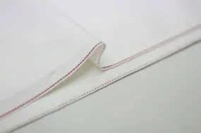 WHITE DENIM DOTTED RED SELVEDGE *