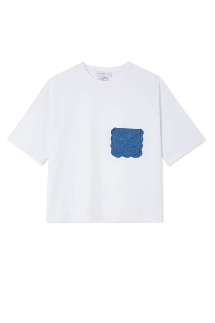 White Denim Pocket T-shirt