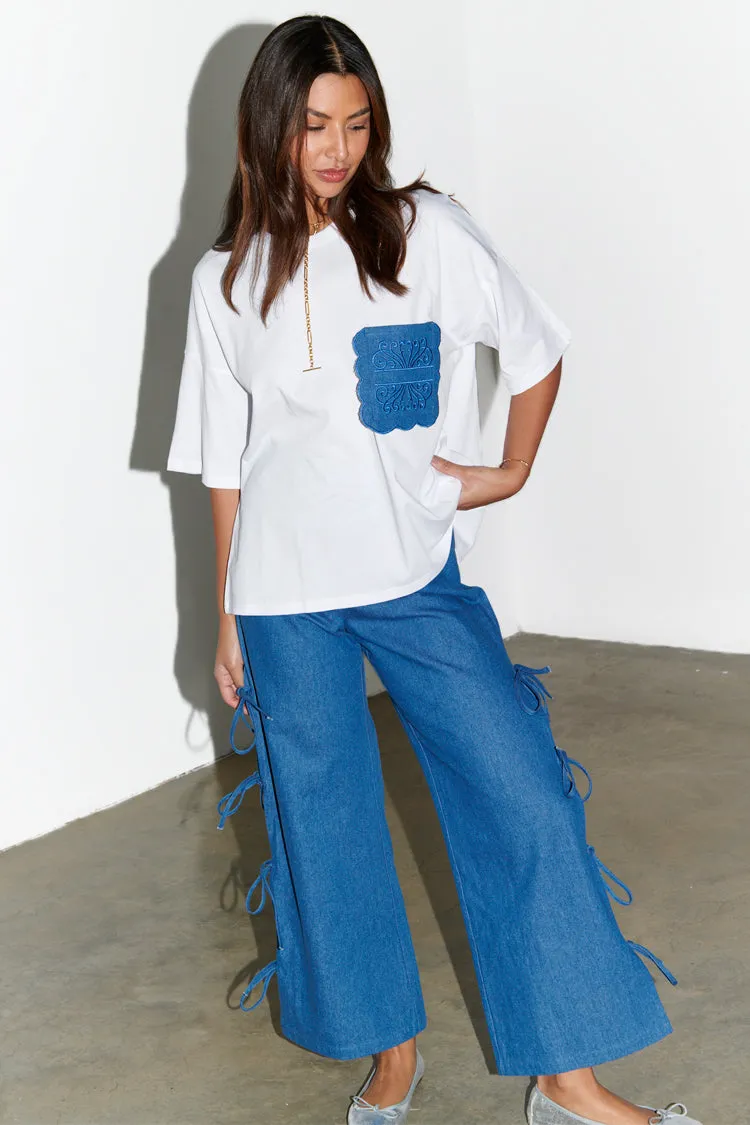 White Denim Pocket T-shirt