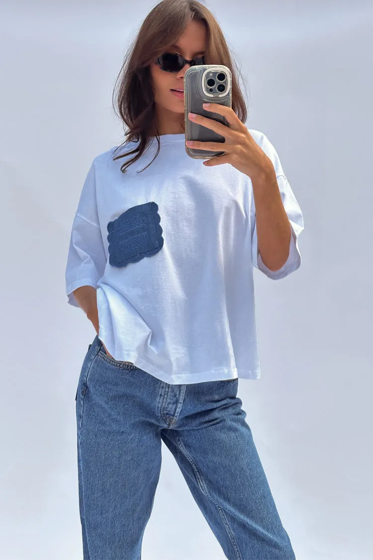 White Denim Pocket T-shirt