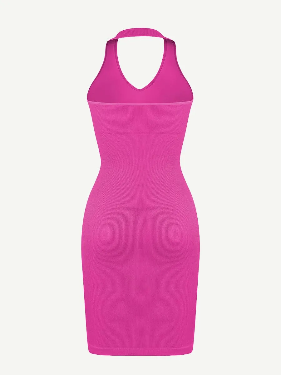 Wholesale🌿 Eco-friendly Seamless Halter Neck Deep U Outer Wear Shaping Dress