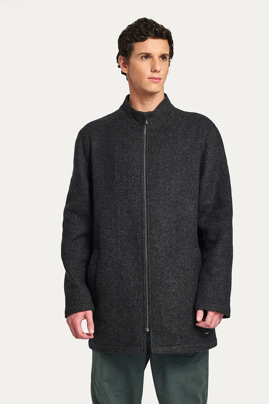 Winston Coat Baby Alpaca & Wool Color Antracite