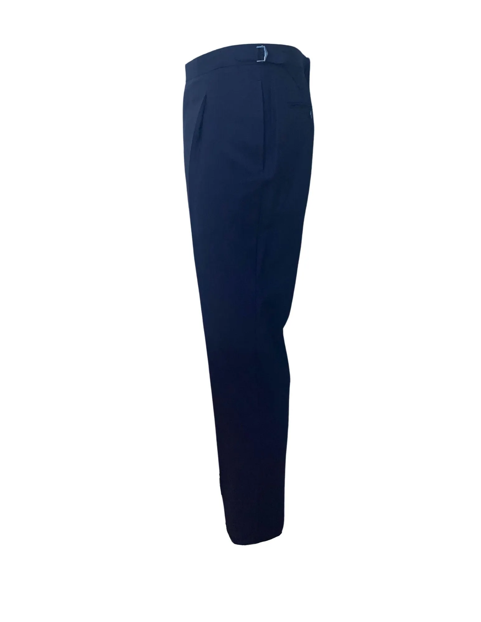 Wool and Cashmere Pleated Trousers | Navy